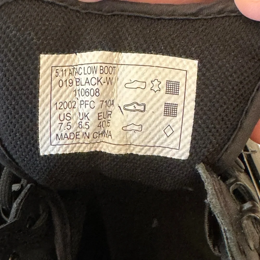 5.11 Tactical A.T.A.C. Low Series Dark Black Boots